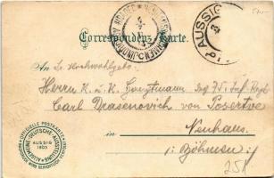 1903 Ústí nad Labem, Aussig; Einfamilienhaus. Haupttreffer der Ausstellung Aussig. Officielle Postka...