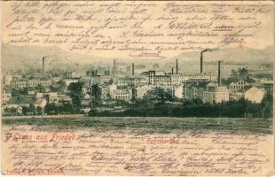 1903 Frydek, Friedek (Öst. Schlesien); Fabriksviertel / factory, industrial district. Verlag E. Pribyla (EB)