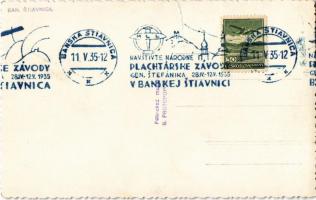 1935 Selmecbánya, Schemnitz, Banská Stiavnica; Z Národnych Plachtárskych Závodov / Nemzeti vitorlázó...