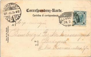 1901 Lovran, Lovrana, Laurana; von Süden / general view. Verlag Federico Cretich (EK)