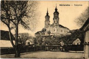 Máriaradna, Radna (Lippa, Lipova); kegytemplom. Birnfeld Simon kiadása / pilgrimage church (EK)