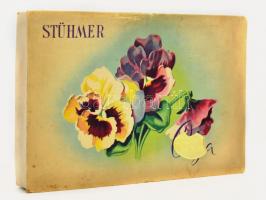 Régi Stühmer Tilinkó illusztrált kartondoboz, hiányos címkével, fedelén a karton részben levált, kopásnyomokkal, 26x17x2,5 cm