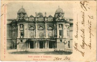 1900 Kraków, Krakau; Teatr miejski / Theater / theatre (EK)