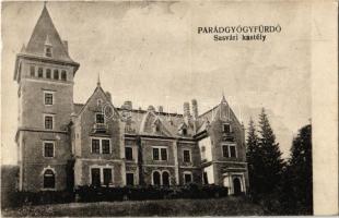 Parádgyógyfürdő, Sasvári kastély (EK)