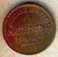 Német Államok/Poroszország 1864A 1Pf T:1/2+