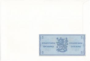 Finnország 1963. 5M felbélyegzett borítékban, bélyegzéssel T:1 
Finland 1963. 5 Markkaa in envelope...