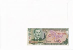 Costa Rica 1990. 5C felbélyegzett borítékban, bélyegzéssel T:I 
Costa Rica 1990. 5 Colones in envel...