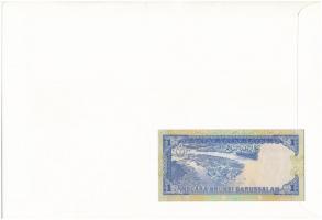 Brunei 1991. 1R felbélyegzett borítékban, bélyegzéssel T:I Brunei 1991. 1 Ringgit in envelope with s...