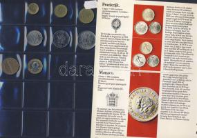 238db világpénz 3 újszerű berakóban és berakólapokon, benne jobbakkal, nominál és tengerentúl T:vegy...