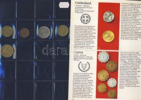 238db világpénz 3 újszerű berakóban és berakólapokon, benne jobbakkal, nominál és tengerentúl T:vegy...