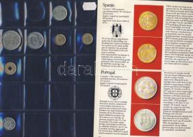 238db világpénz 3 újszerű berakóban és berakólapokon, benne jobbakkal, nominál és tengerentúl T:vegy...