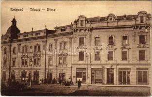 1916 Belgrade, Beograd; Tőzsde / Börse / stock exchange, shop + K.u.K. Personalsammelstation (EK)