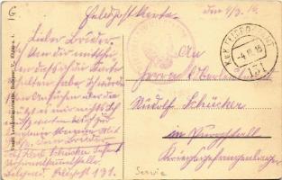 1916 Belgrade, Beograd; Tőzsde / Börse / stock exchange, shop + "K.u.K. Personalsammelstation&q...