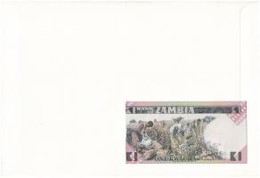 Zambia 1980-1988. 1K felbélyegzett borítékban, bélyegzéssel T:I 
Zambia 1980-1988. 1 Kwacha in enve...