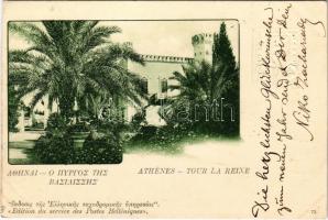1902 Athína, Athens, Athenes; Tour la Reine / tower (cut)