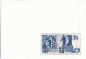 Izland 1961. 10K borítékon grönlandi bélyeggel, bélyegzéssel T:I 
Iceland 1961. 10 Kronur in envelo...