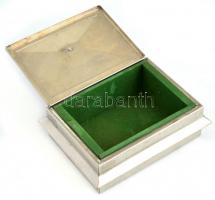 Art deco fém kártyadoboz 15x11 cm