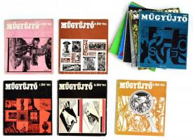 1969-1975 Műgyűjtő c. újság 14 db száma, közte I. évfolyam 1. száma