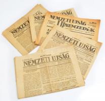 1921-1944 Nemzet újság, Nemzeti Újság, 5 db