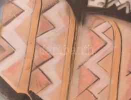 Scheiber Hugó  (1873-1950): Jazz-band, 1935-37 körül. Vegyes technika, papír, jelzett. Proveniencia:...