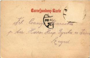 1908 Mürzsteg (Steiermark), Hirschfütterung im K.K. Jagdrevier / deer feeding at the royal hunting g...