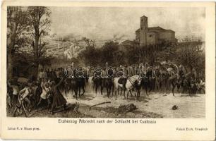 Erzherzog Albrecht nach der Schlacht bei Custozza / Battle of Custoza (1866) s: Julius R. v. Blaas (EK)