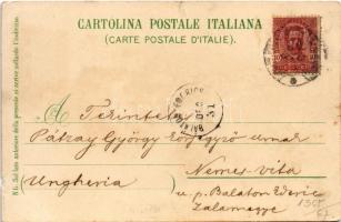 1898 Sanremo, San Remo; Hotel Royal. Louis Glaser Art Nouveau, floral, litho (small tear)