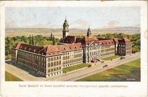 1930 Veszprém, Szent Annáról és Szent Józsefről nevezett püspöki szeminárium s: Weeser-Krell (EK)