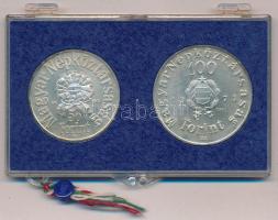 1973. 50Ft Ag + 100Ft Ag "Petőfi" pár eredeti, plombált MNB plasztiktokban T:BU 
Adamo EM...