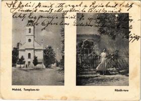 1938 Makád, Templom tér, Hősök tere (EB)