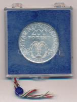 1976. 200Ft Ag "II. Rákóczi Ferenc" eredeti plombált "MNB" tokban T:BU 
Adamo E...