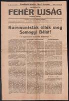 1920 Budapesti Fehér Újság II. évf 11 szám. Somogyi Béla meggyilkolásáról, a fehérterrorról