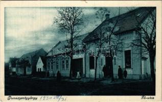1930 Dunaszentgyörgy, Fő utca, Melicher János üzlete és saját kiadása