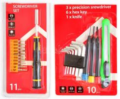 Precíziós csavarhúzó szett + eszközkészlet