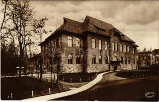 Ózd, Munkás-olvasóegylet háza. Rimamurány-Salgótarjáni Vasmű R.T. ózdi vas- és acélgyára. Csiky Foto