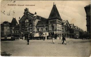 1912 Budapest IX. Központi vásárcsarnok, villamos. Würthle & Sohn (EB)