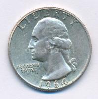 Amerikai Egyesült Államok 1964. 25c Ag T:2 
USA 1964. 25 Cents Ag C:XF
Krause KM#164