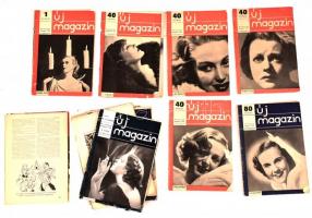 1936-38 Az Új magazin erotikus magazin 16 száma vegyes állapotban. Kisebb méret.