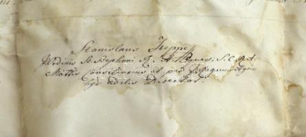 1809 Pesti Egyetem ("Regia  Scientiarum Universitate Pesthinensi") geometria szigorlati di...