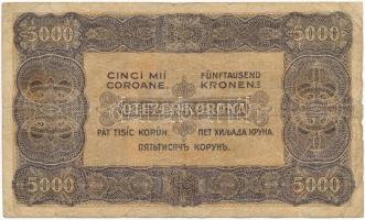 1923. 5000K "Magyar Pénzjegynyomda Rt. Budapest" T:III- Adamo K39