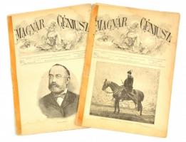 1892 A Magyar Géniusz c. magazin két száma ragasztott