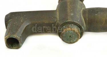 Fém csap hordóból, felirattal, 27x18 cm