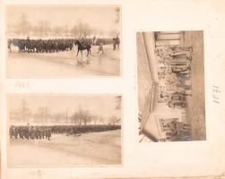 cca 1915-1917 Az Osztrák-Magyar hadsereg keleti fronti harcait megörökítő fotóalbum, számozott (1001...