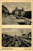 1944 Máramarossziget, Sighetu Marmatiei; Fő tér, népviselet, folklór / main square, folklore, traditional costumes (EK)