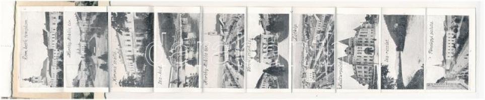 Máramarossziget, Sighetu Marmatiei; látkép. leporellólap, belül: Horthy Miklós tér, Korona szálloda,...