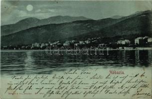 1898 (Vorläufer) Abbazia, Opatija; este / night