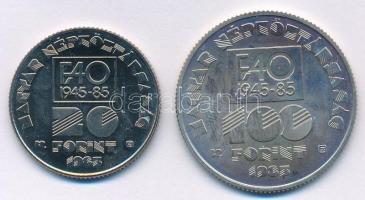 1985. 20Ft Cu-Ni "FAO IV." + 100Ft Cu-Ni "FAO IV." T:1 Adamo EM90, EM91