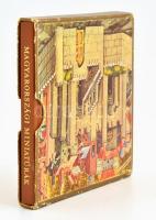 Magyarországi miniatúrák. Bp., 1970, Képzőművészeti Alap. Kiadói aranyozott műbőr kötés, ötnyelvű be...