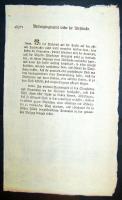 cca 1840 Helytartótanácsi rendelet marhavész elleni védekezésről német nyelven / Regulation for protection against the cow-epidemic