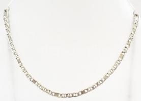 Ezüst(Ag) figaro nyaklánc, jelzett, h: 55 cm, nettó: 4,9 g